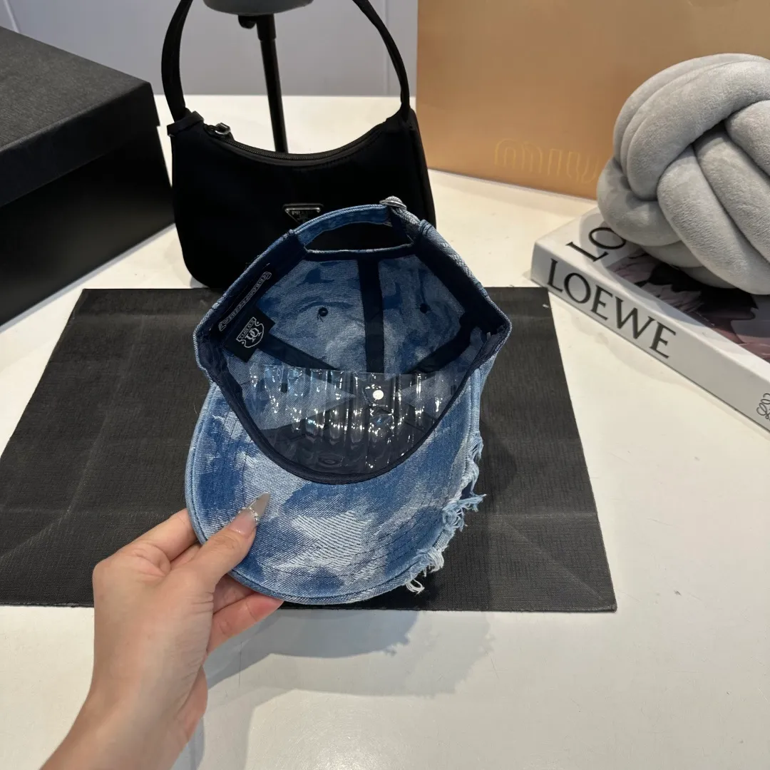 P70 Croxin's new high-quality washed denim baseball cap, high-end customized version! The same style as the internet celebrity fashion blogger! Wall crack recommended! Great quality! Head circumference 57cm